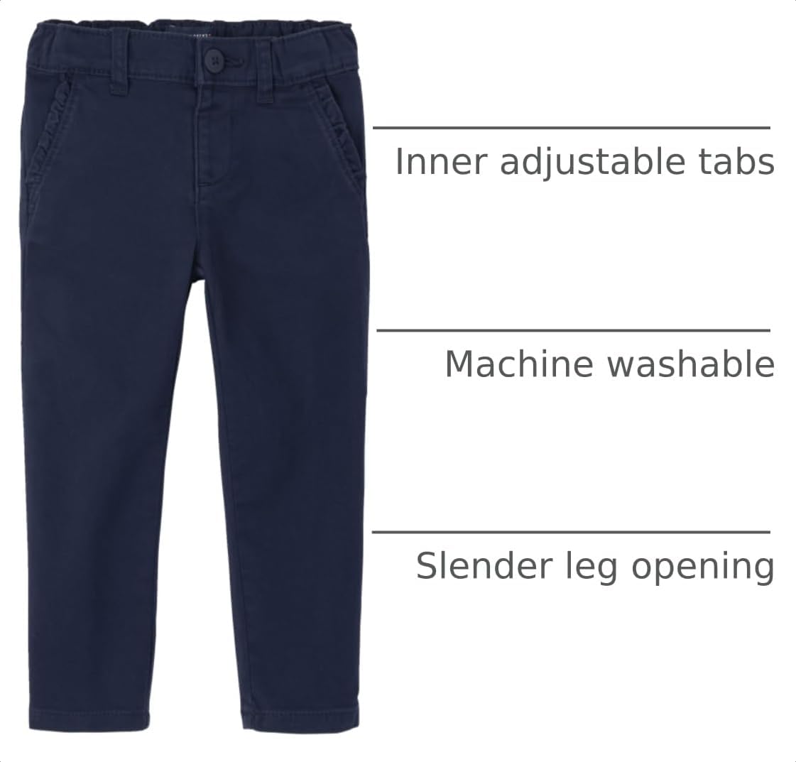 The Children's Place Baby Girls' and Toddler Skinny Chino Pants