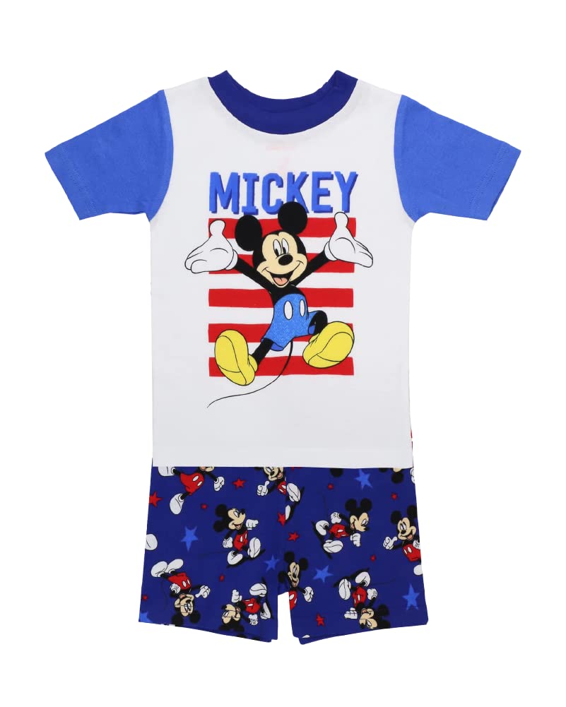 Disney unisex-child 2-piece Snug-fit Cotton Holiday Pajama Set, Soft & Cute for Kids