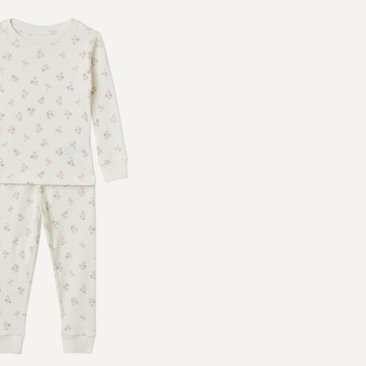 Amazon Essentials Girls' Snug-Fit Cotton Pajama Set, Long-Sleeve T-Shirt and Pants