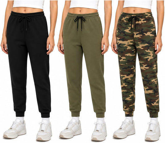 Sweet Hearts Girls Sweatpants 3 Pack Super Soft Performance Joggers