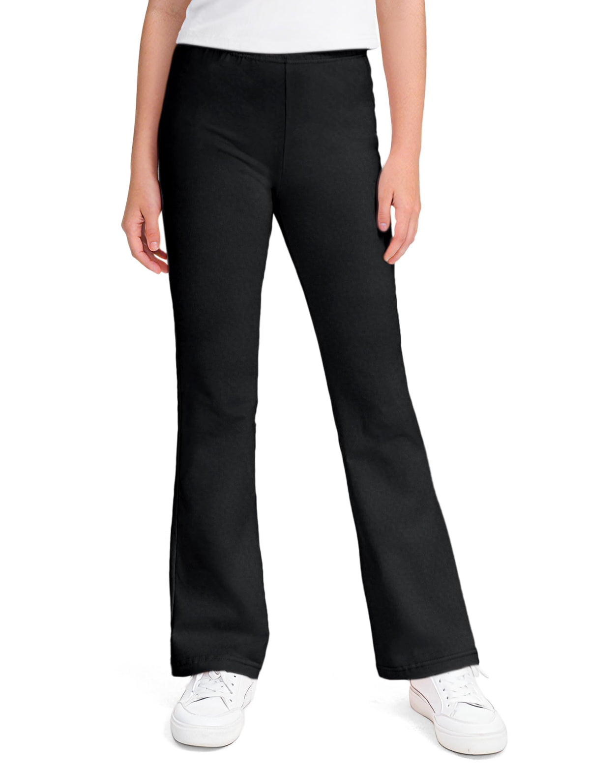 KEREDA Girls Flare Leggings School Uniform Pants for Kids Bell Bottoms