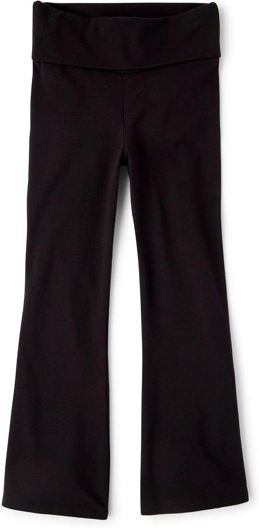 The Children's Place Girls' Foldover Flare Leggings