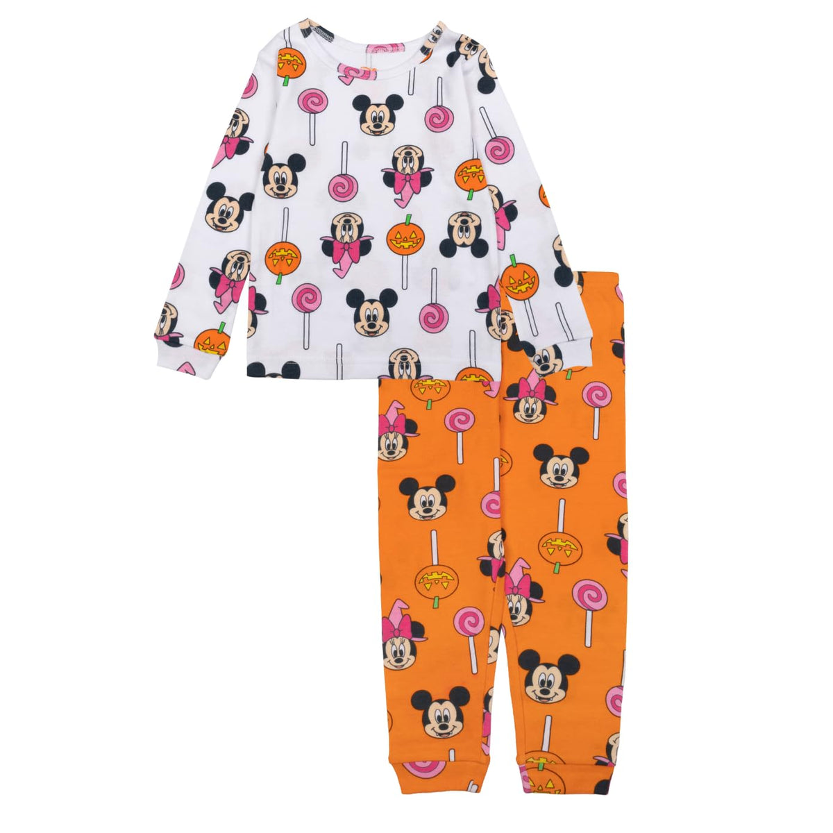 Disney unisex-child 2-piece Snug-fit Cotton Holiday Pajama Set, Soft & Cute for Kids