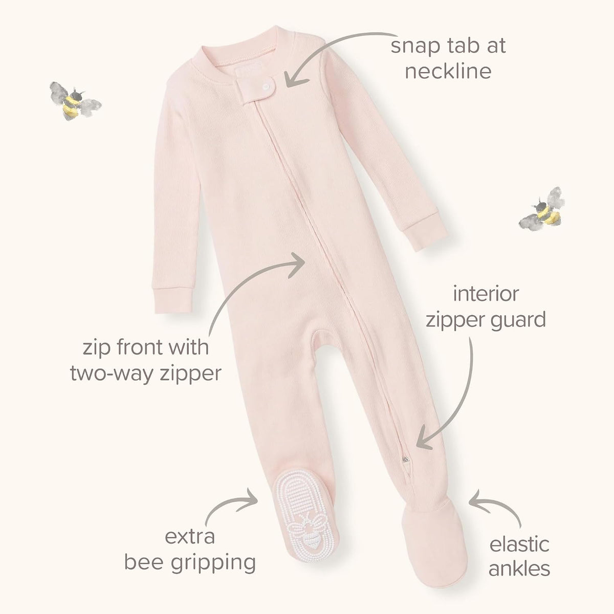 Burt's Bees Baby Baby Girl's Pajamas Sleep and Play
