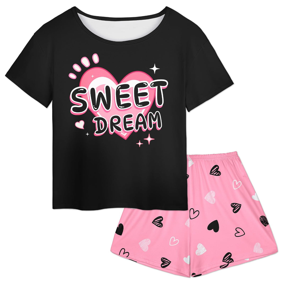 Play Tailor Girls Pajamas for Kids Summer Pjs Set Sleepwear for Teens 4-15Y