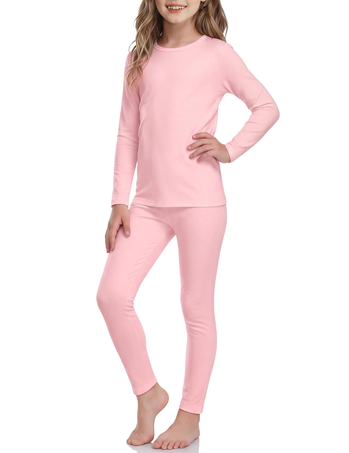 Arshiner Thermal Underwear for Kids Long Johns Girls Base Layer Top Bottom