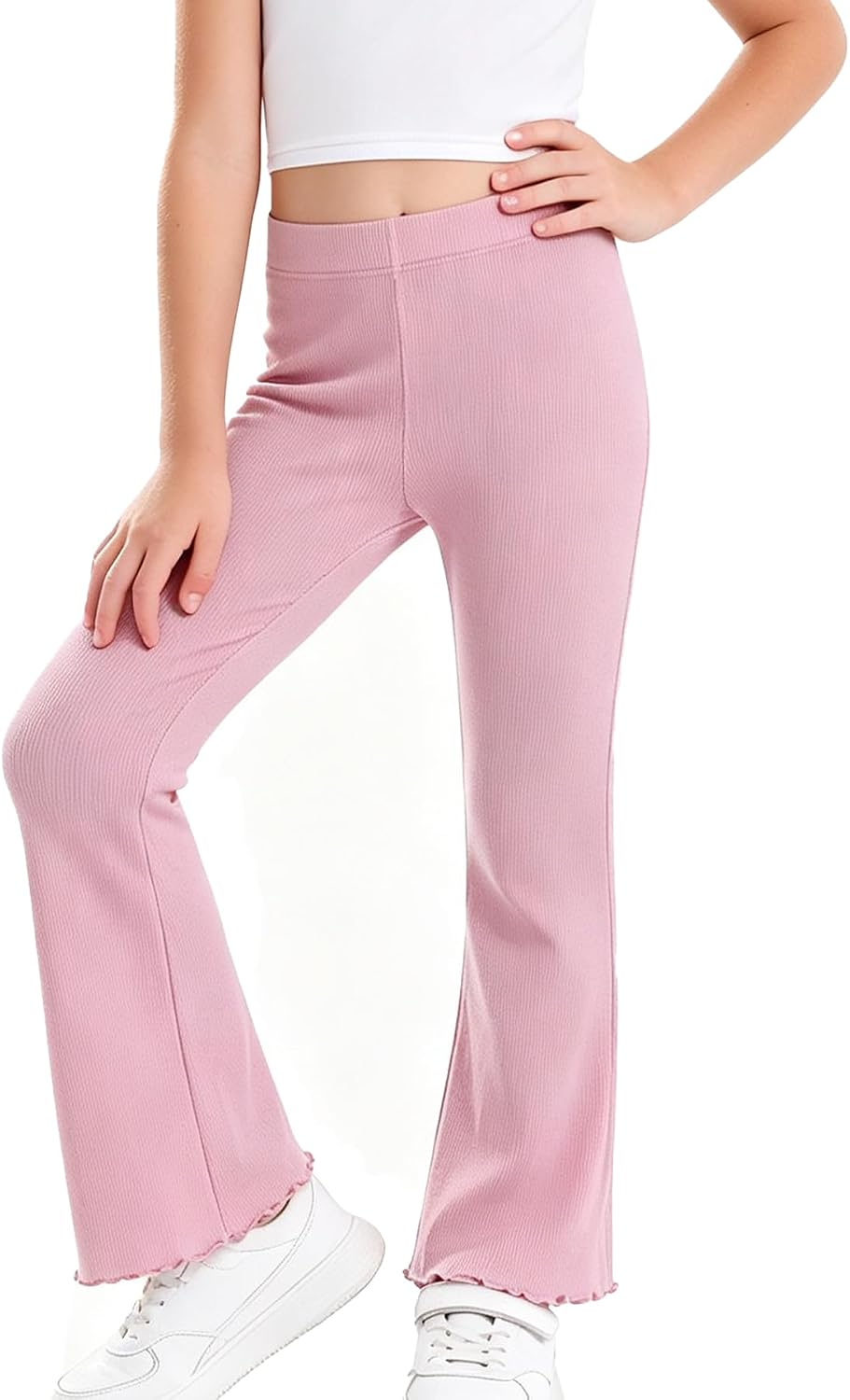 AMIYAN Toddler Girls Flare Leggings Bell Bottoms Pants for 2T-7Y