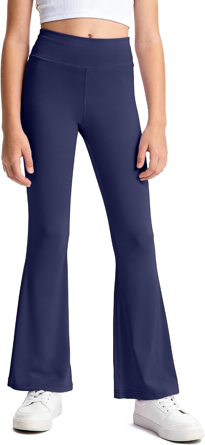 HASMES 3 Pack Girls Flare Leggings Kids Bell Bottom Dance Yoga Pants