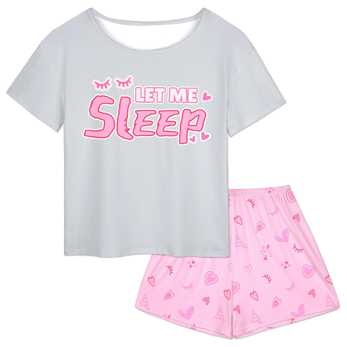 Play Tailor Girls Pajamas for Kids Summer Pjs Set Sleepwear for Teens 4-15Y