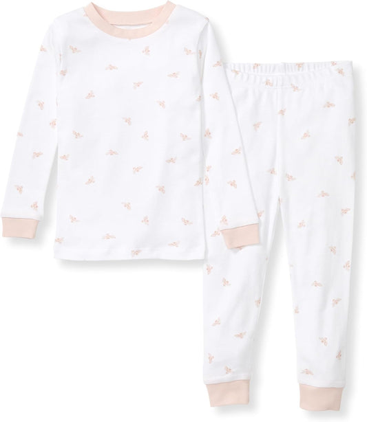 Burt's Bees Baby Girls Organic Cotton Pajamas, Toddler PJ Set, 2-PC