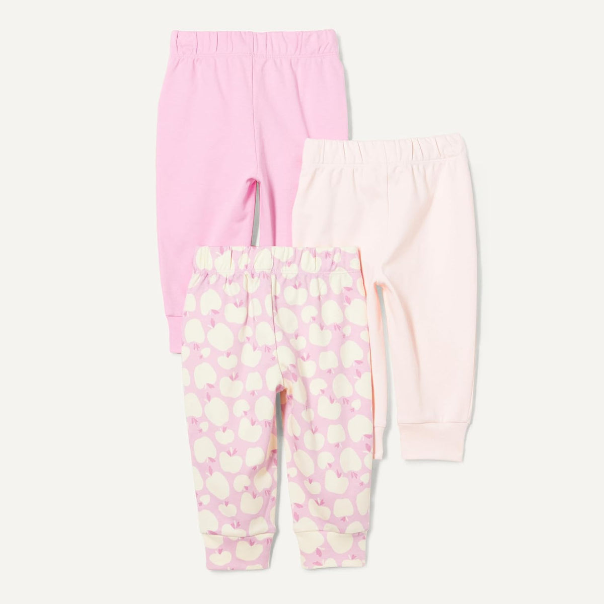 Amazon Essentials Unisex Babies' Cotton Pull-On Pants with Elastic Waist, Pack of 3
