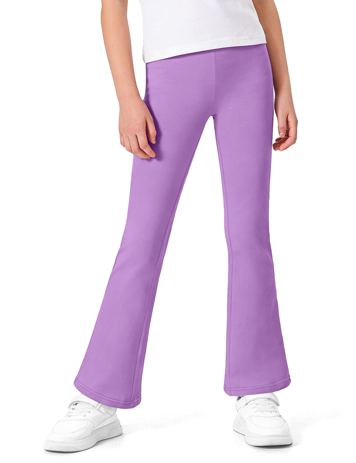 BOOPH Girls Flare Leggings Kids Uniform Pants School Bell Bottoms for Girl