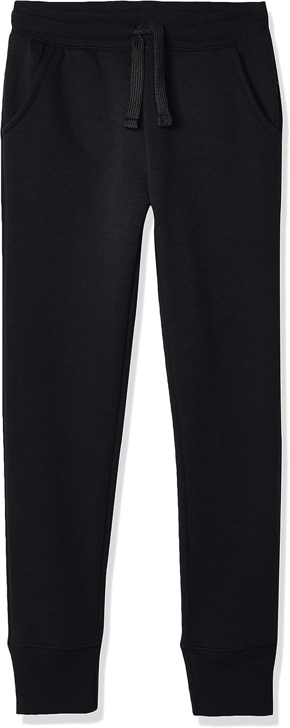Amazon Essentials Girls and Toddlers' Jogger Sweatpants with Elastic Waist and Drawstring, Multipacks