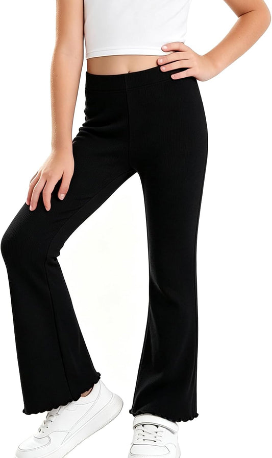 AMIYAN Toddler Girls Flare Leggings Bell Bottoms Pants for 2T-7Y