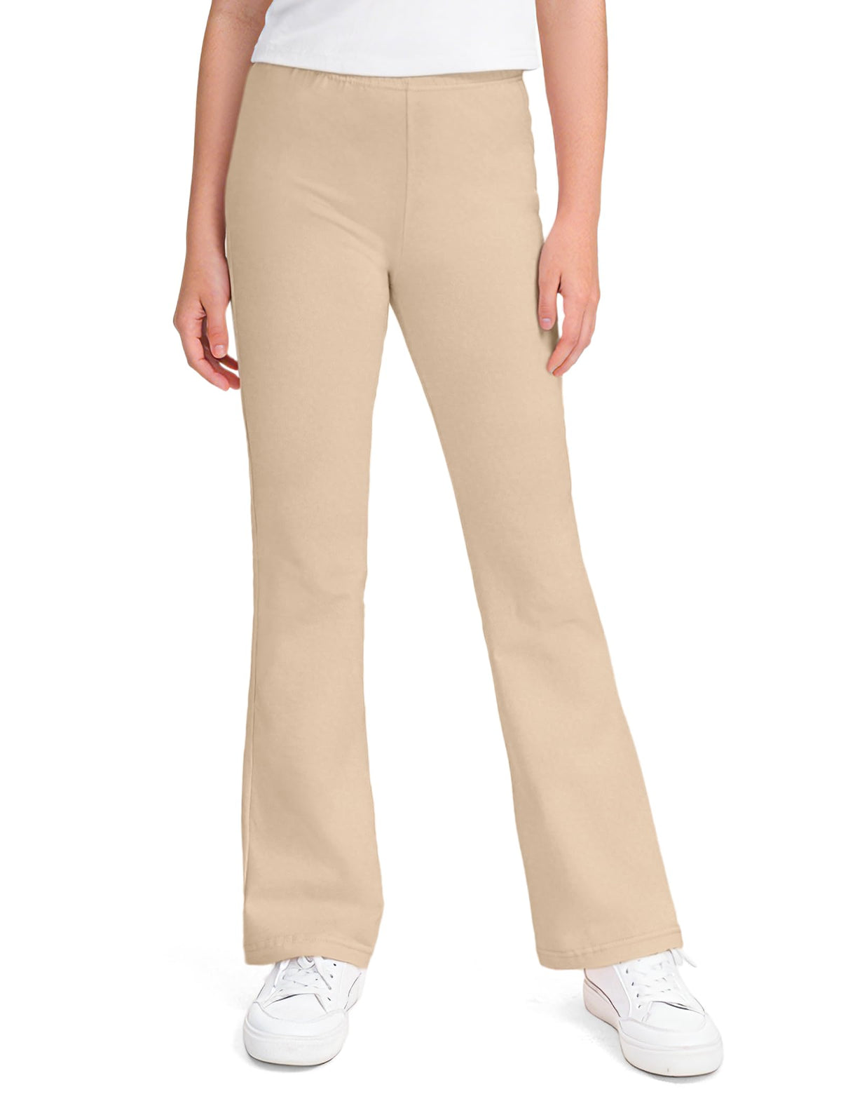 KEREDA Girls Flare Leggings School Uniform Pants for Kids Bell Bottoms