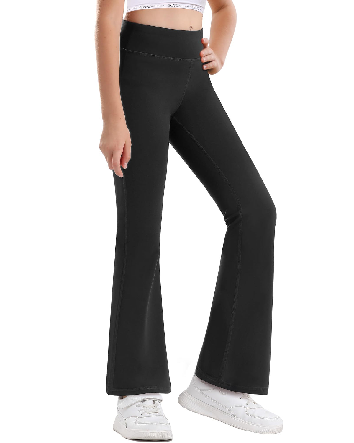 Stelle Girls Flare Leggings High Waisted for Dance Yoga School Daily Wear