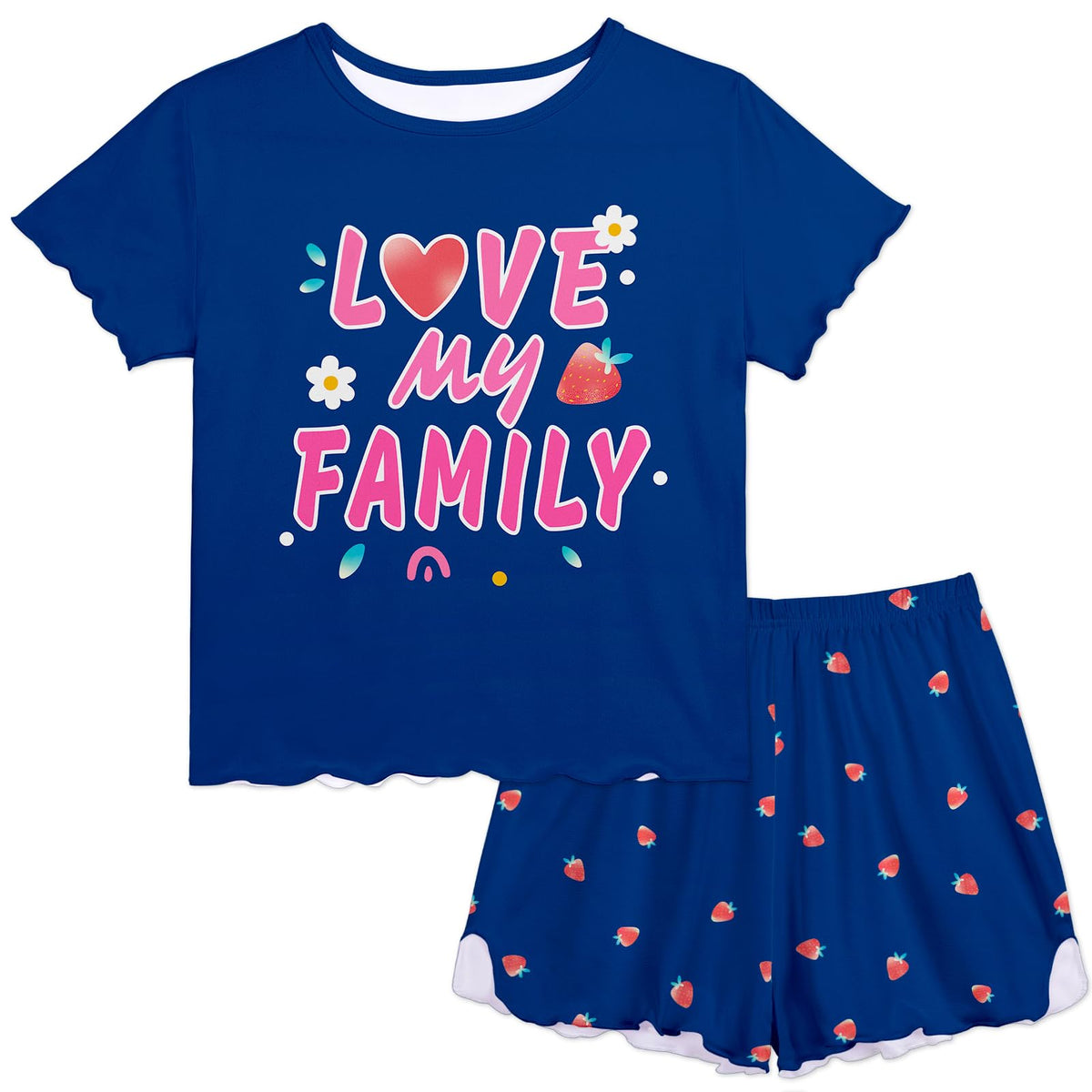Play Tailor Girls Pajamas for Toddler Ruffled Kids Pjs Sets Sleepwear 3-10Y