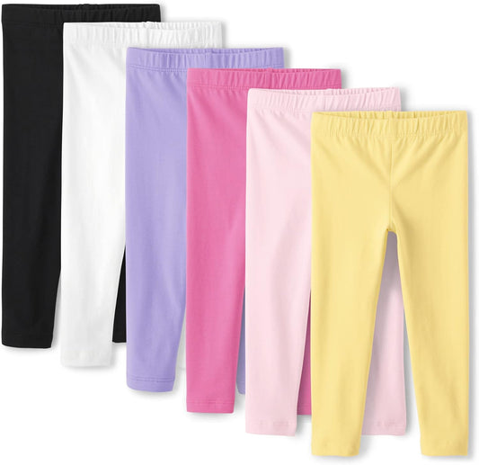 The Children's Place Baby Girls and Toddler Assorted Solid Leggings, Multipacks