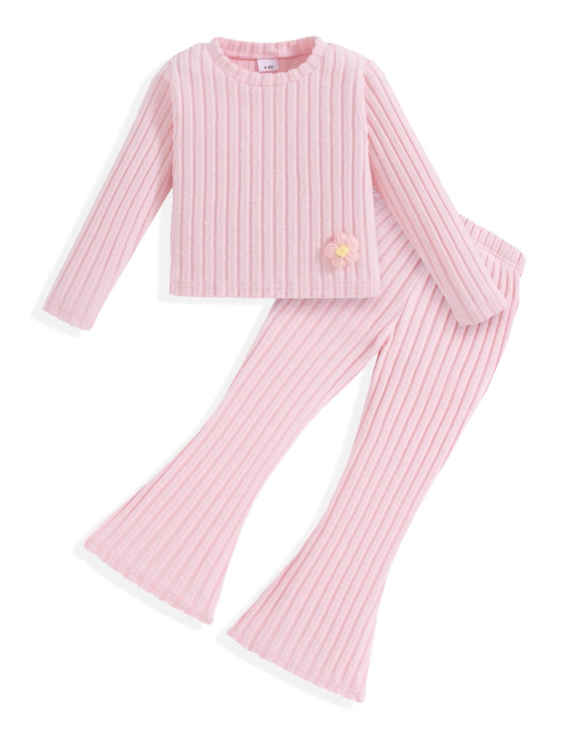 Toddler Girl Clothes Ribbed Fall Winter Outfits for Girls 2-8 Year