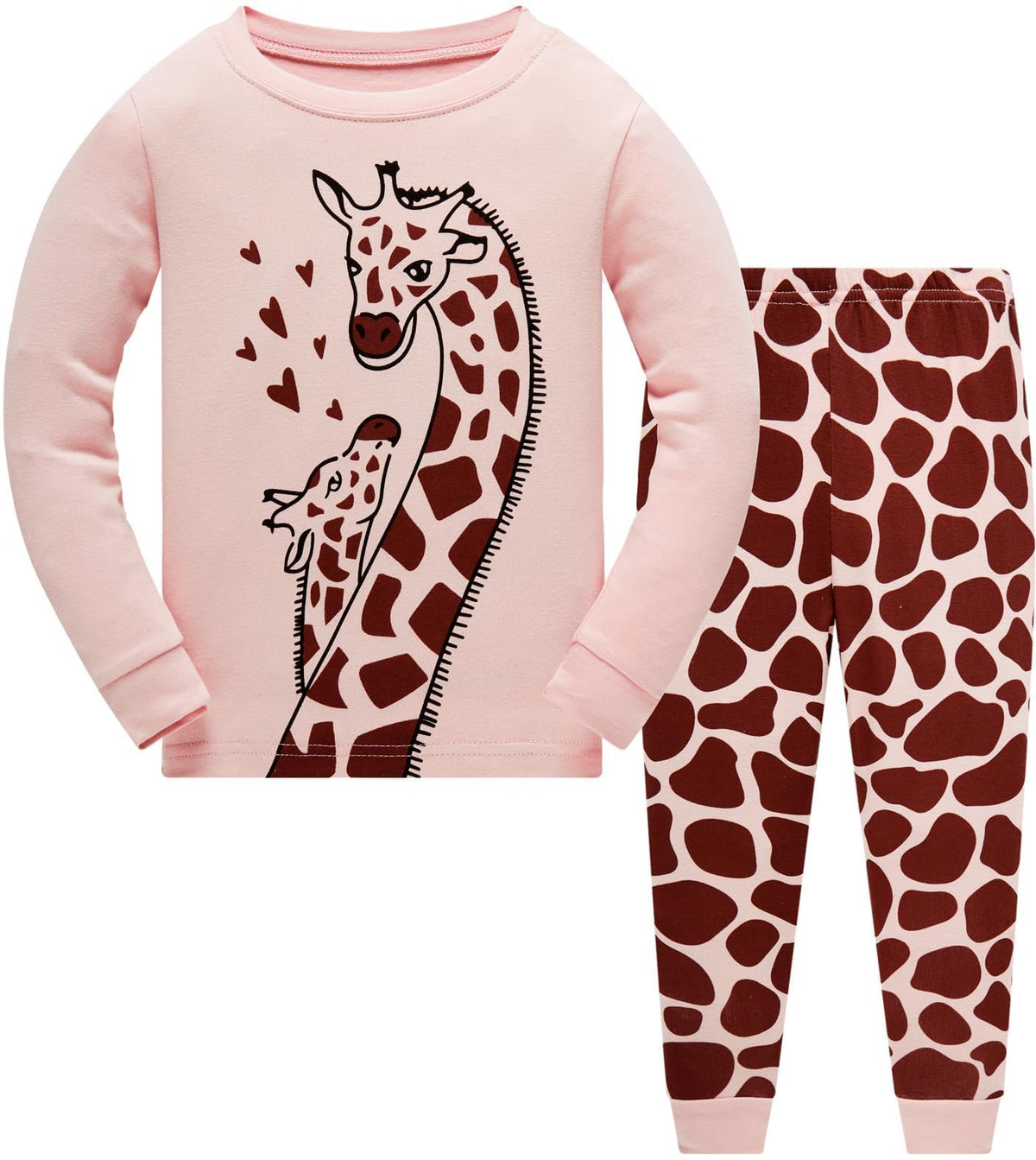 Toddler Girls Pajamas Sets Girls 2 Piece 100%Cotton Winter Long Sleeve Pjs