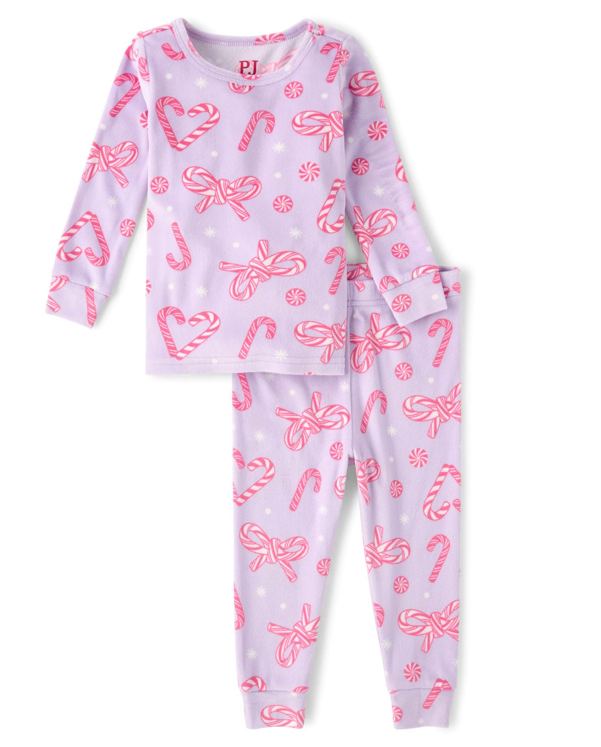 The Children's Place Baby Kids Christmas 2 Piece Pajama Sets, Velour