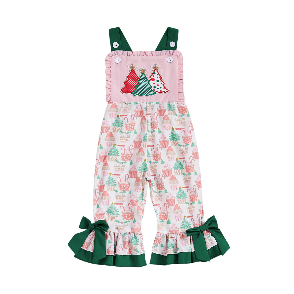 Toddler Baby Girl Bell Bottoms Romper Floral/Butterfly Overalls Suspender Flare Pants One Piece Strap Jumpsuit