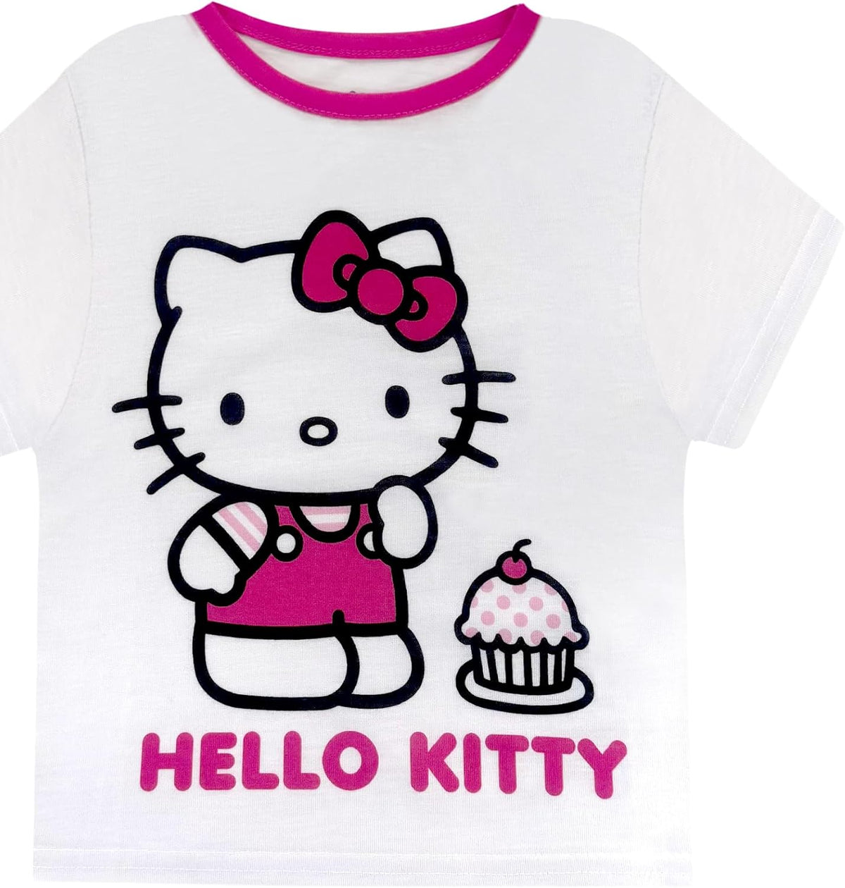 Hello Kitty Girls Pajama Pants and Sleep Shirt Sets 4 Piece PJ Top and Bottom Sleepwear Set for Girls Pajamas for Kids