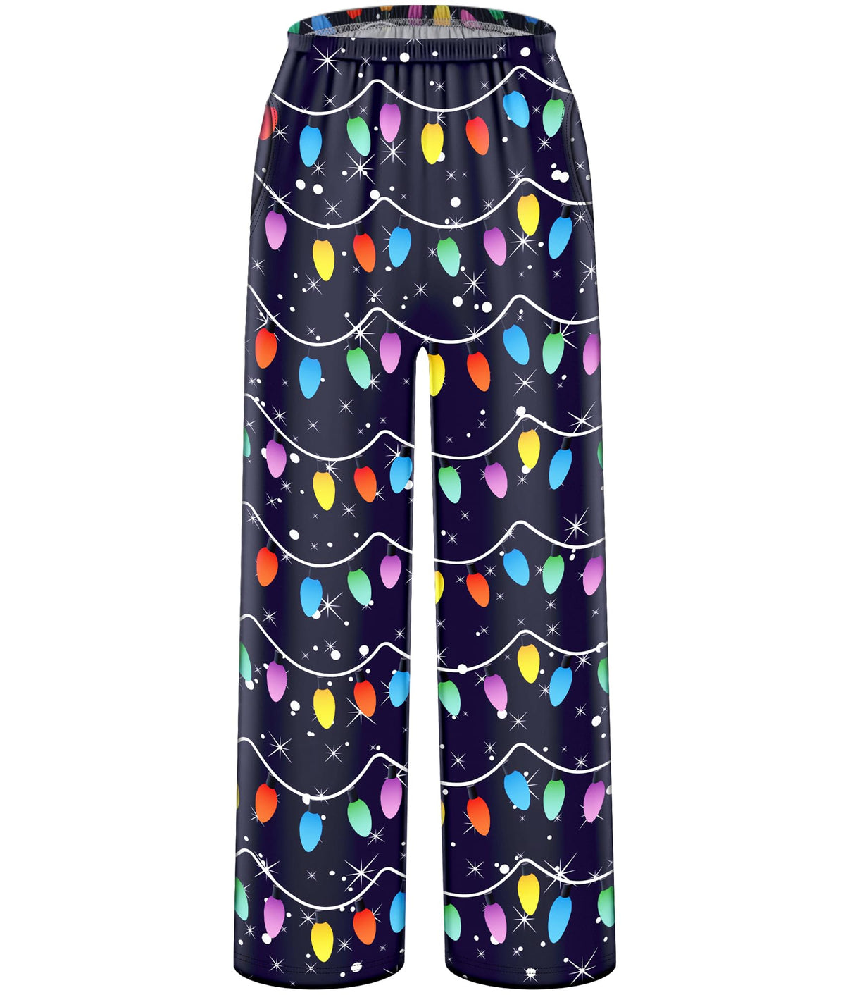 HONGTEYA Girls Christmas Pants with Pockets Soft Long Plaid Bottom