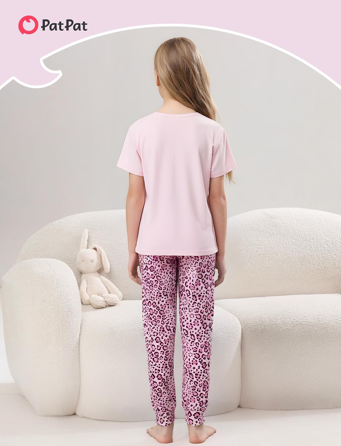 PATPAT Girls Pajamas Set Kids 2 Piece Sleepwear Comfortable PJs 5-12 Years