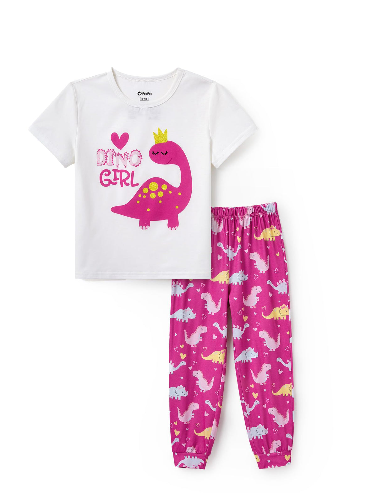 PATPAT Girls Pajamas Set Kids 2 Piece Sleepwear Comfortable PJs 5-12 Years