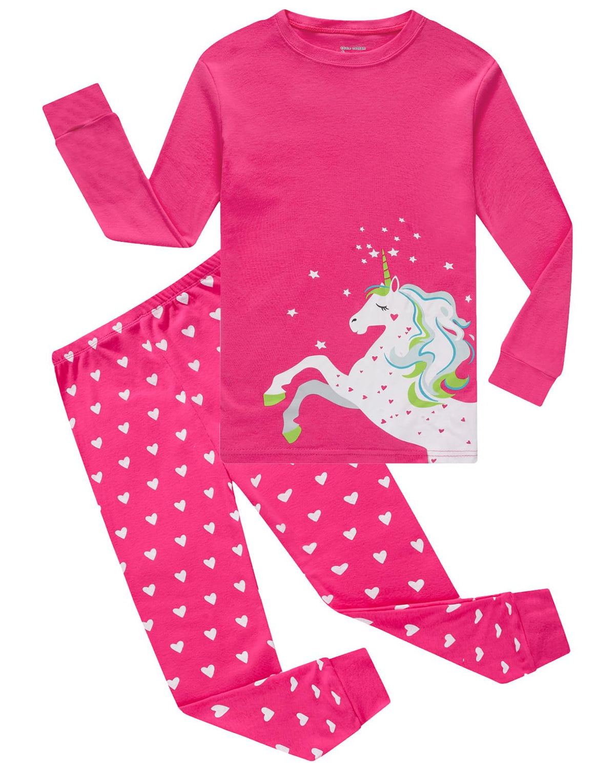 Little bety Girls Pajamas Toddlers Cotton Longsleeve Sleepwear 18M-16Year