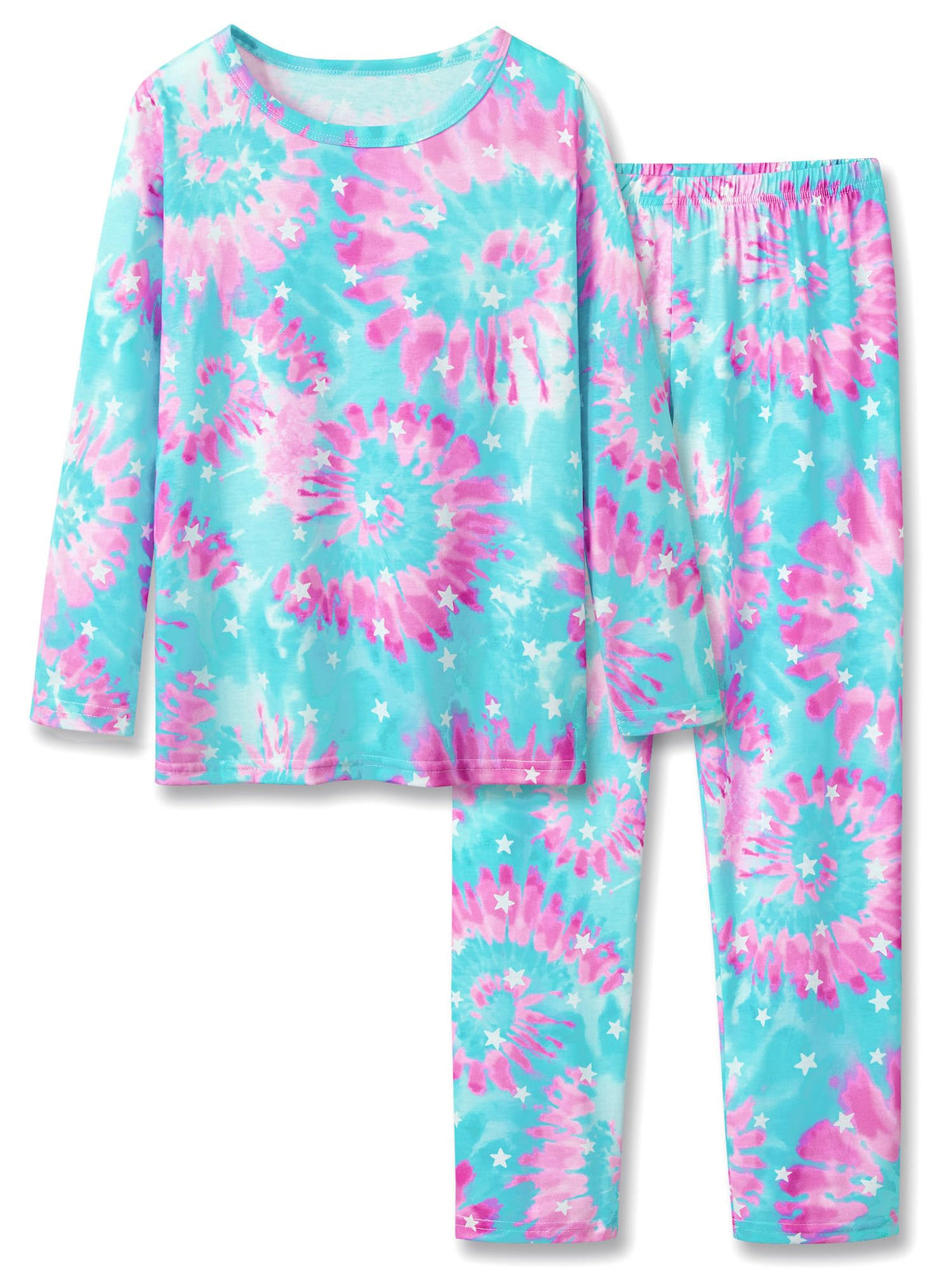 Topgal Girls Long Sleeve Pajamas, 2-Piece Top and Pants, Sizes 6-18