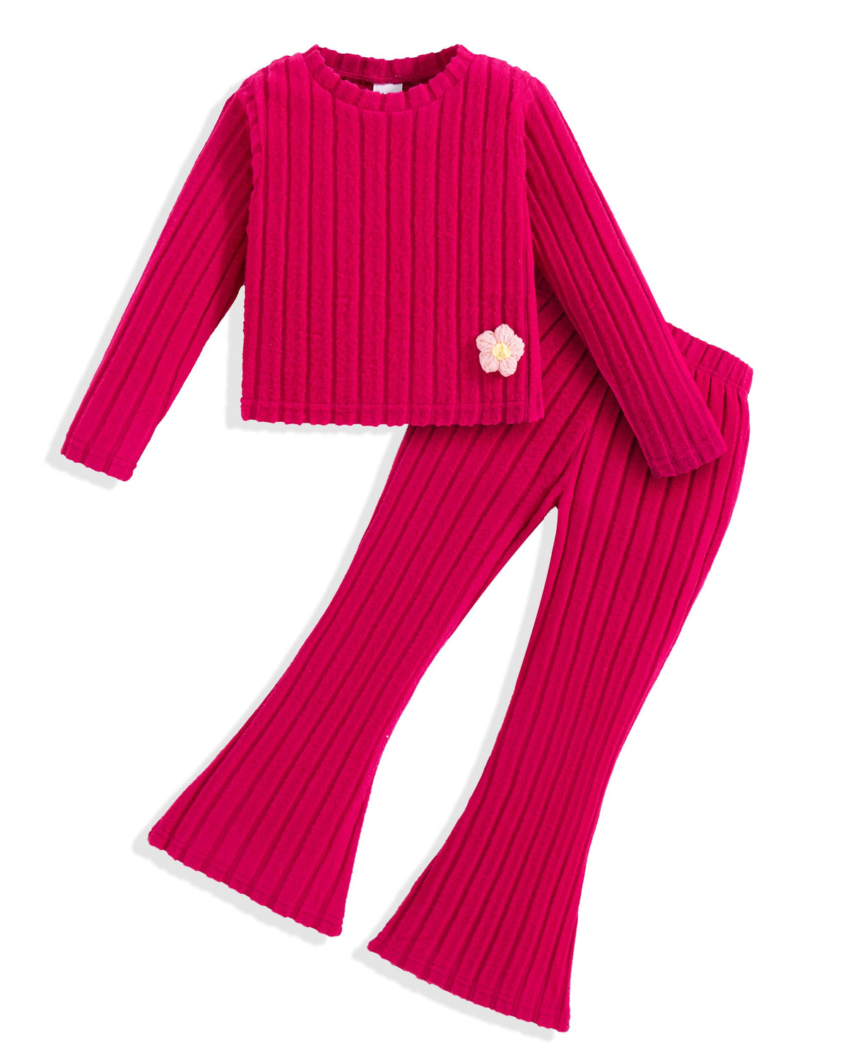 Toddler Girl Clothes Ribbed Fall Winter Outfits for Girls 2-8 Year
