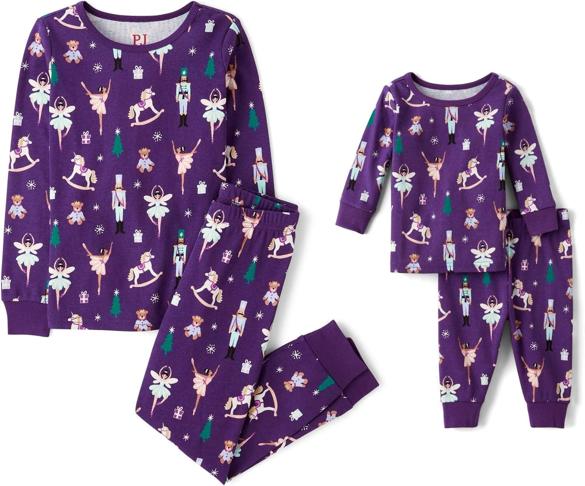 The Children's Place Baby And Kids, Sibling Matching, Christmas Pajama Sets, Cotton