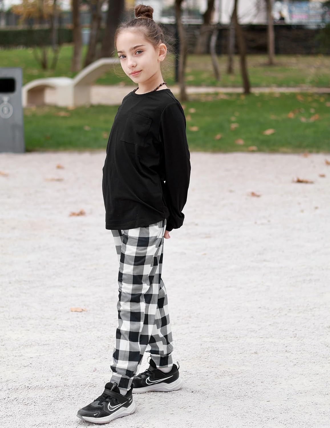 Arshiner Pajamas for Girls Long Sleeve Pjs Set Soft Ankle Cuff Sleepwear