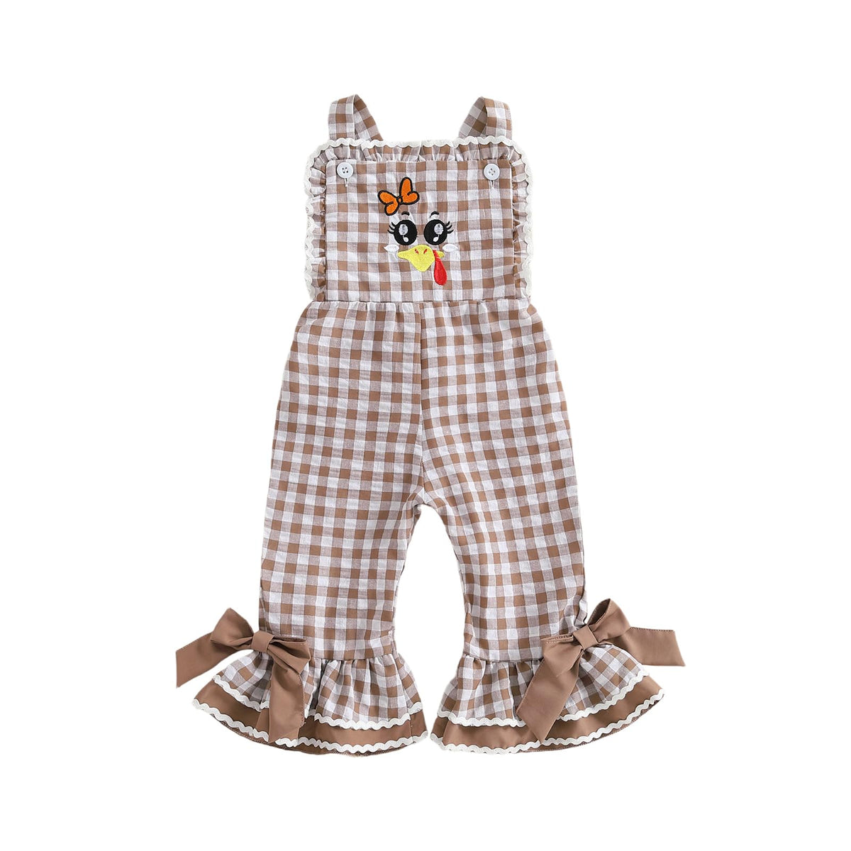 Toddler Baby Girl Bell Bottoms Romper Floral/Butterfly Overalls Suspender Flare Pants One Piece Strap Jumpsuit