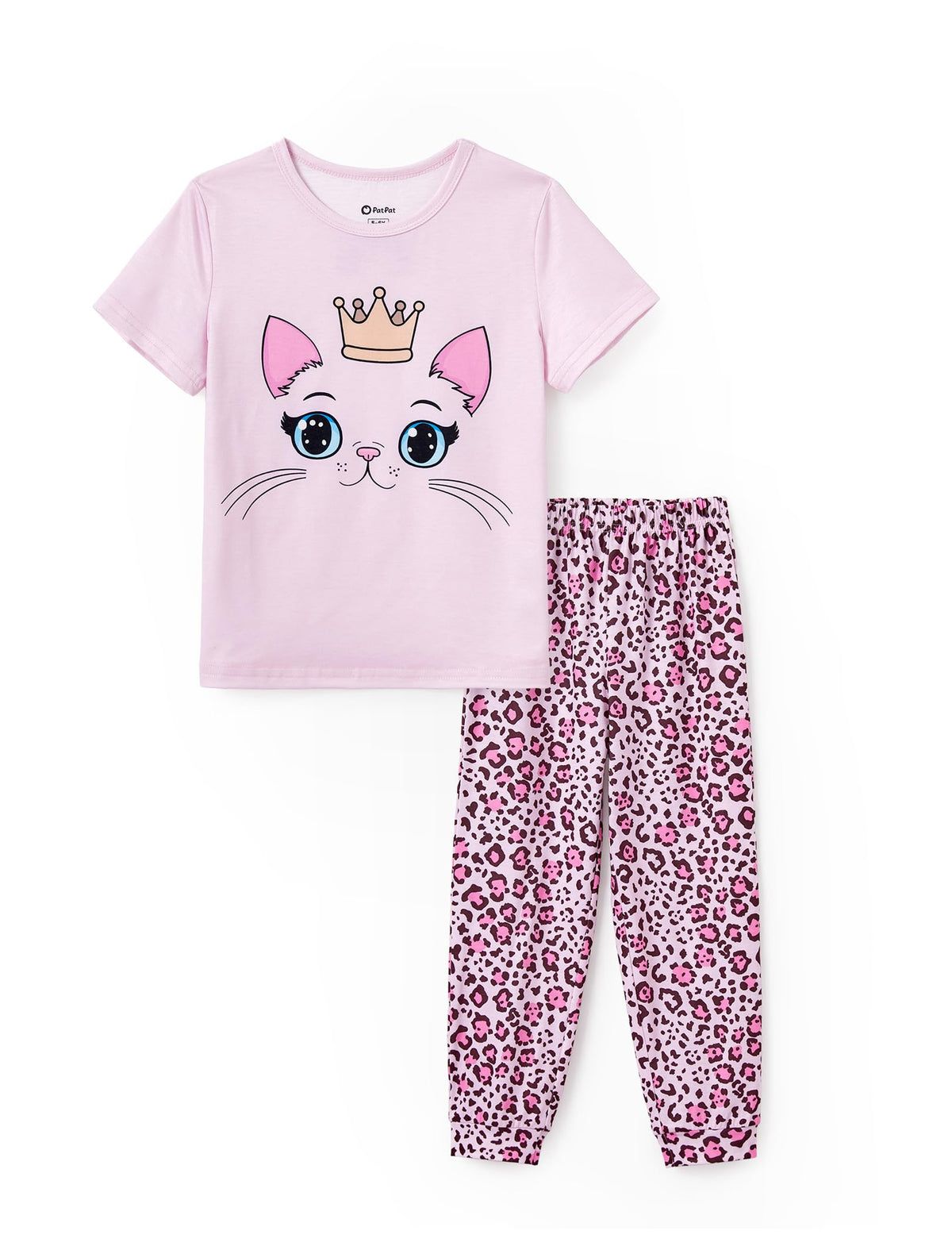 PATPAT Girls Pajamas Set Kids 2 Piece Sleepwear Comfortable PJs 5-12 Years