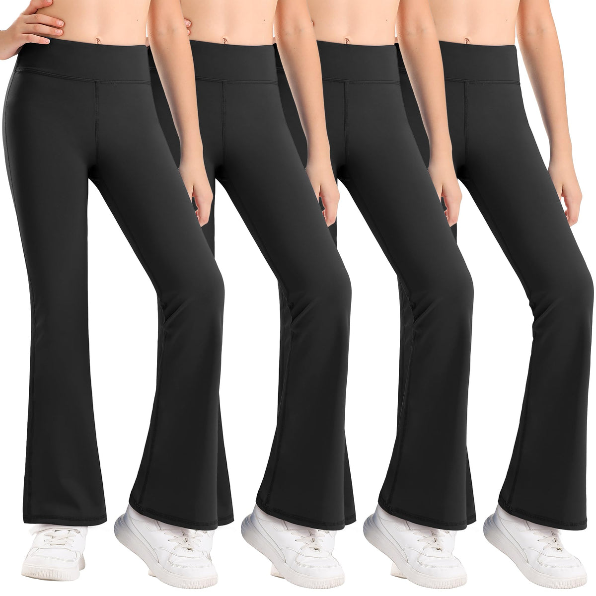 Stelle Girls Flare Leggings High Waisted for Dance Yoga School Daily Wear
