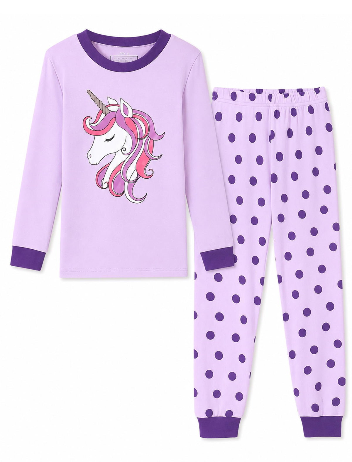 Mikrdoo Girls Pajamas 2 Piece Snug Long Sleeve Pjs Sets 4-14 Years