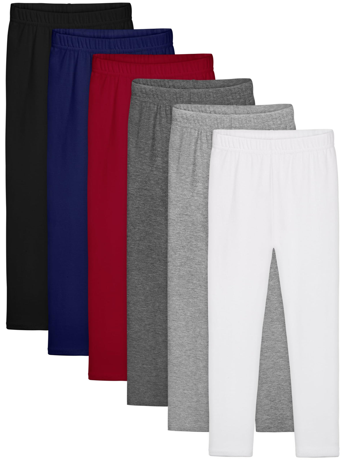Resinta 6 Pack Girls Cotton Leggings Toddler Pants Kids Yoga Pants Tights