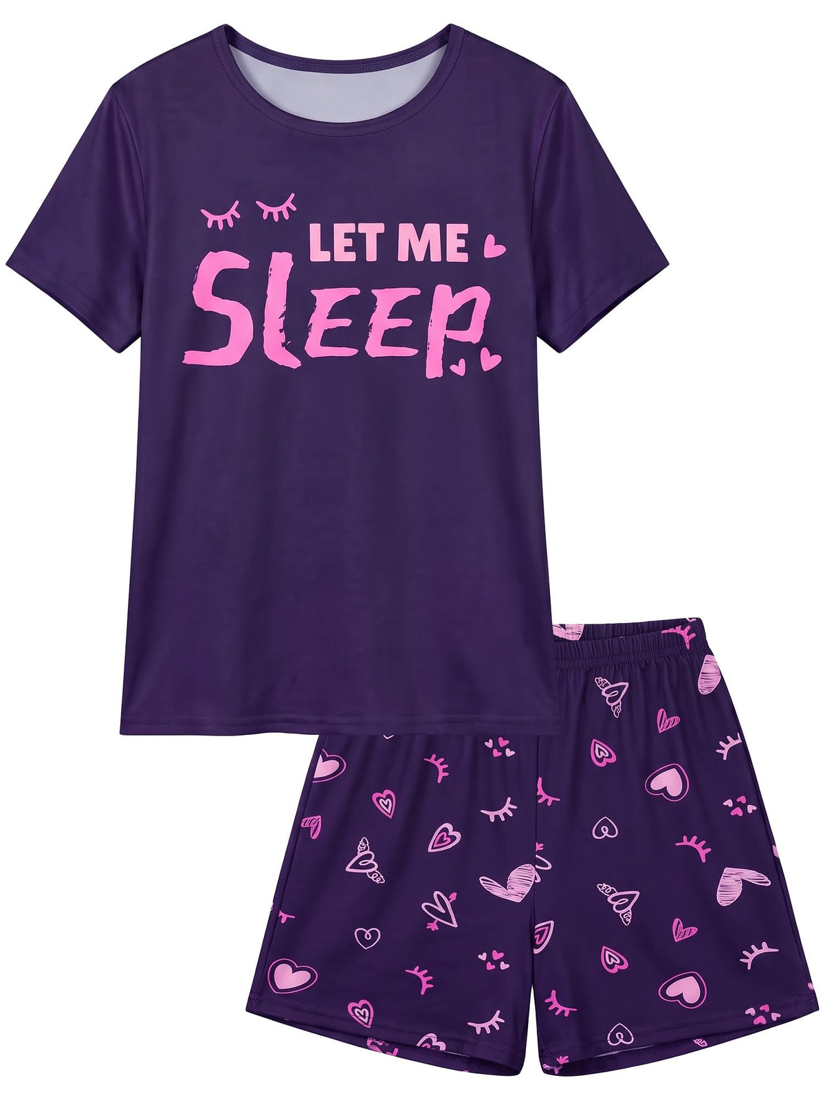 ICOSY Girls Pajamas Set, Soft and Stretchy Sleepwear for Kids 4-15Y