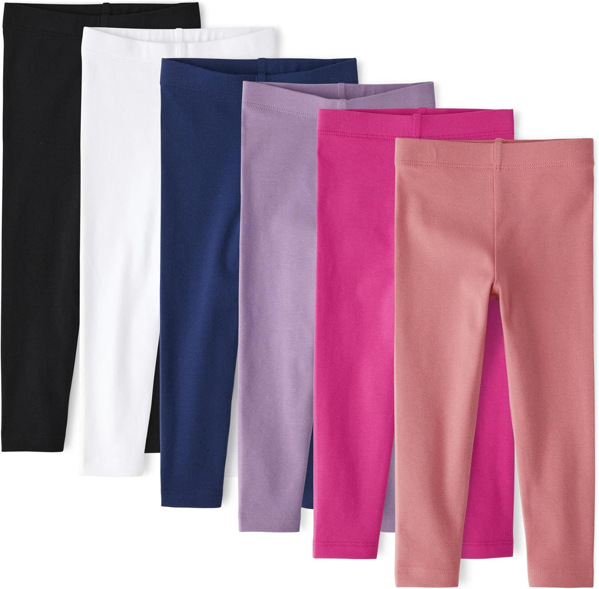 The Children's Place Baby Girls and Toddler Assorted Solid Leggings, Multipacks