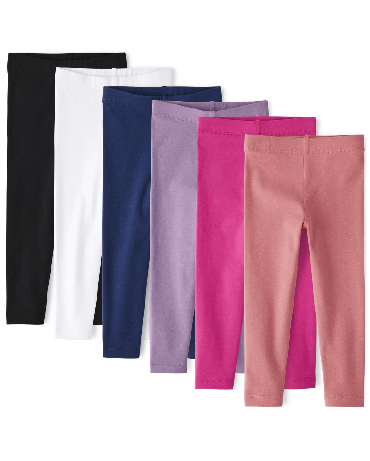 The Children's Place Baby Girls and Toddler Assorted Solid Leggings, Multipacks