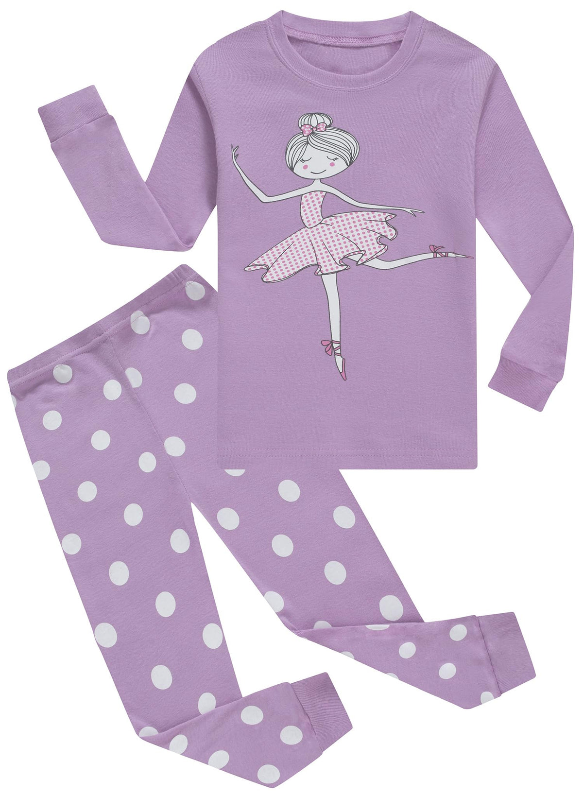 KikizYe Girls Pajamas Set Kids Long Sleeve PJs Cotton Jammies