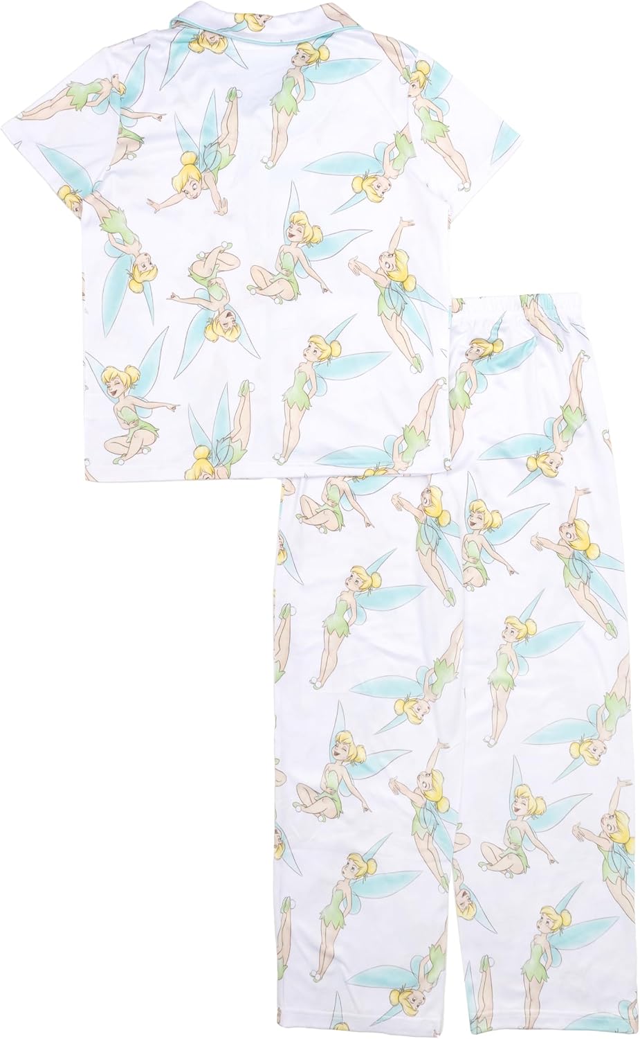 Disney girls 2-piece Loose-fit Button Down Matching Pajama Set, Soft & Cute for Kids