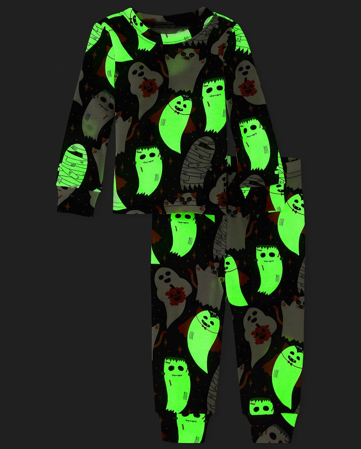 The Children's Place Baby and Kids' Sibling Matching Halloween and Holiday Pajama Sets, Cotton