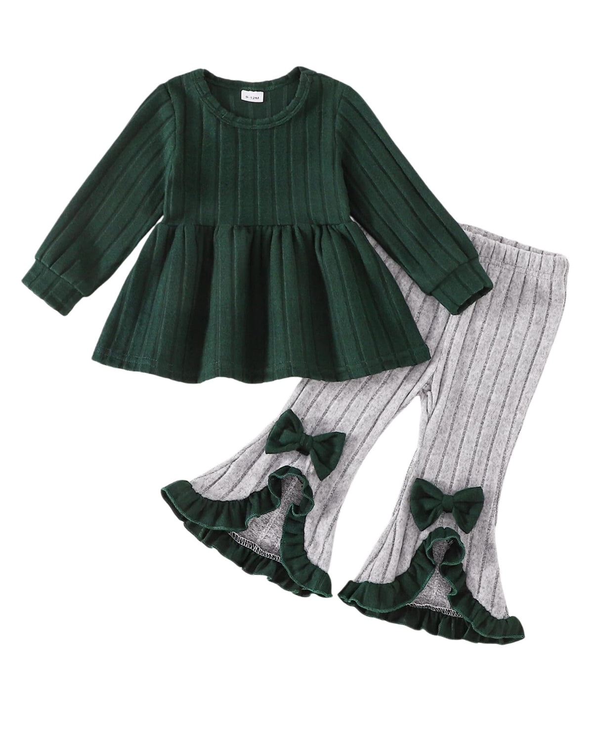 Baby Toddler Girl Clothes 2 Piece Fall Winter Outfits For 9M-4Y