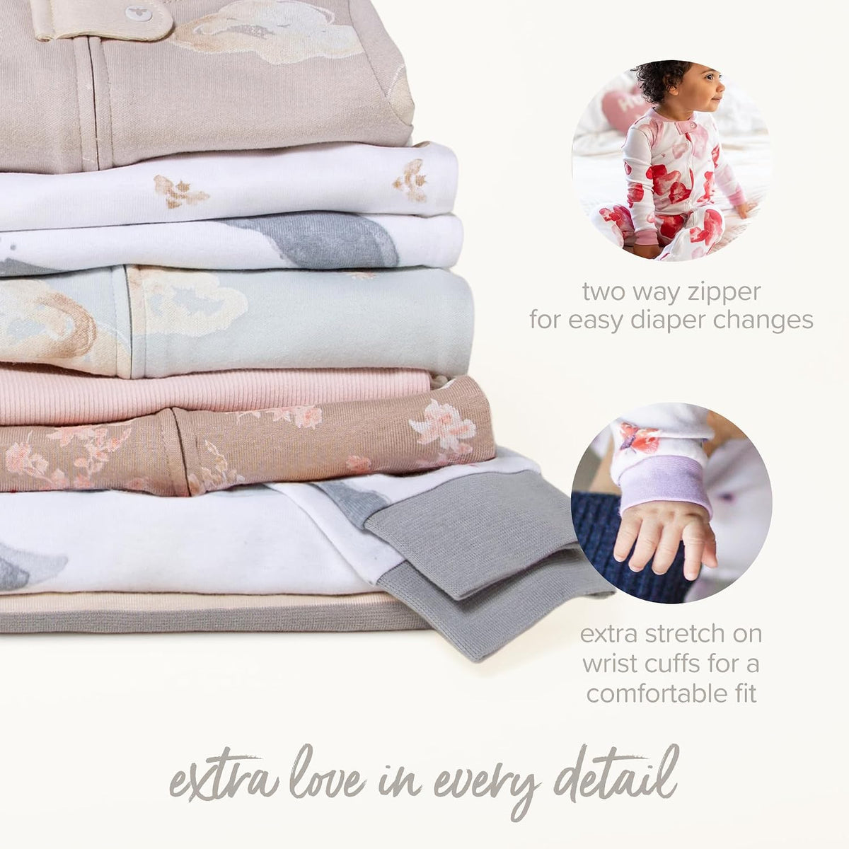 Burt's Bees Baby Baby Girl's Pajamas Sleep and Play