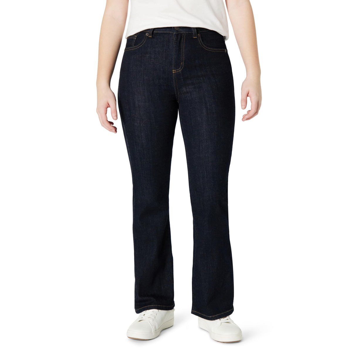 Amazon Essentials Girls' High Stretch High-Rise Flare Jean