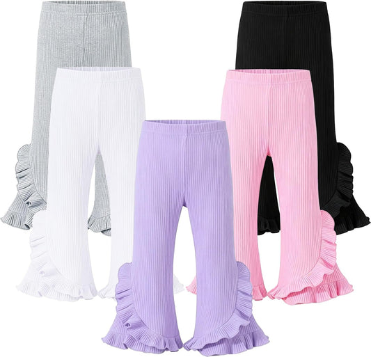 5 Pack Toddler Girl Flare Pants